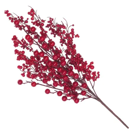 Новогоднее украшение Ветка 70x35 см цвет красный