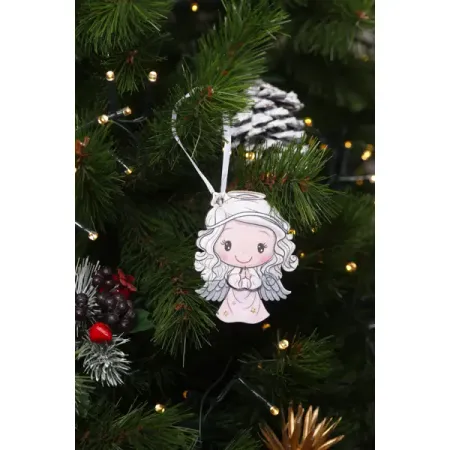 Елочная игрушка Подвеска Нежная коллекция 9x7x0.6 см разноцветная игрушка прикол череп со слизью внутри