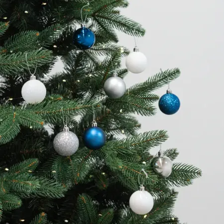 Набор елочных шаров Шарм ø5 см пластик синий 12 шт.