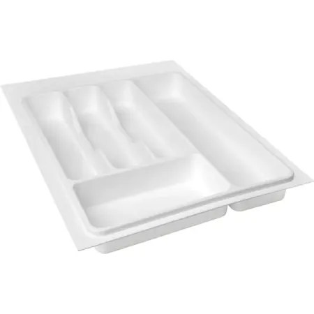 Лоток для столовых приборов KONSENSA 32.6x4.5x49 см пластик цвет белый