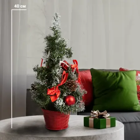 Ель новогодняя искусственная декоративная 40см