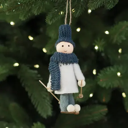 Елочная игрушка Лыжник 14x6 цвет синий 100 английских слов запомню легко дом и школа двусторонний плакат схема