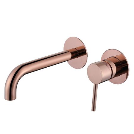 Смеситель для раковины встраиваемый Abber Wasser Kreis розовое золото однорычажный (AF8112RG)