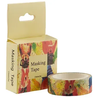 Лента бумажная Кролики 5м х 1,5 см