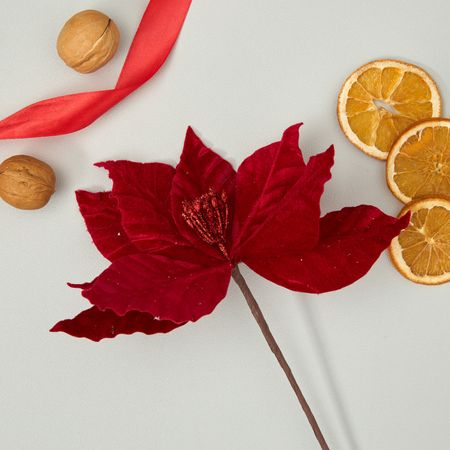 Цветок Праздничные цветы/Fiori di festa, красный рождественские куклы spare no effort красный 40 75 см