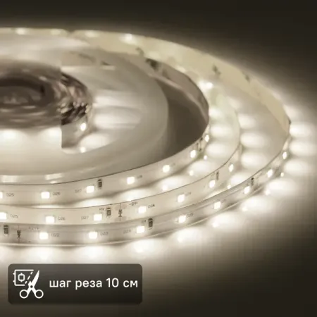 Светодиодная лента Apeyron SMD2835 24В 10 мм 3м 12 Вт/м 60диод/м 1000 лм/м 4000 К нейтральный белый свет линейные направляющие hgr15 g penny machine 1000 2000 3000 4000 мм