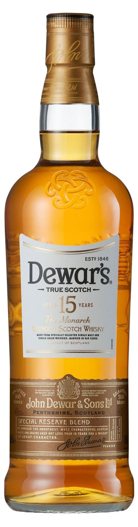 Виски Dewar's 15 лет Ирландия, 0,75 л