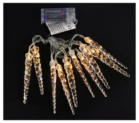 Гирлянда электрическая Actuel Роса на батарейках 10 LED теплый белый, 1,35 м