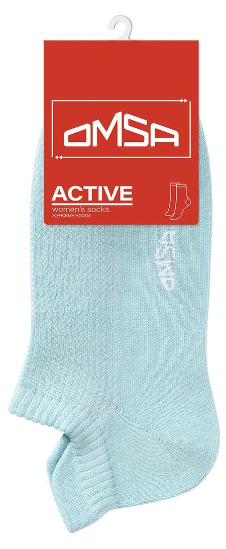 Носки женские Omsa Active Укороченные Blu Chiaro, р. 39-41