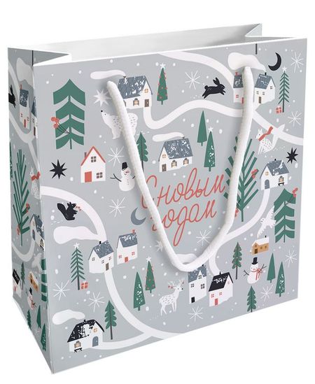 Пакет подарочный Be Smart бумажный N5, 20х20 см 1 шт в ассортименте