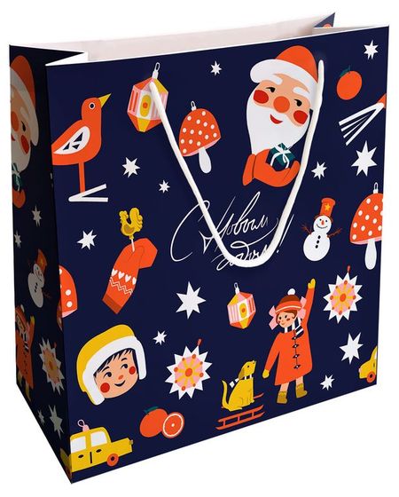 Пакет подарочный Be Smart бумажный N4, 32х32 см 1 шт в ассортименте