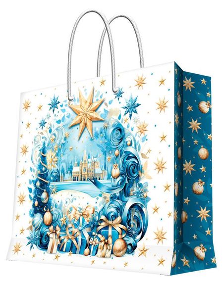 Пакет подарочный Феникс-Презент бумажный 41x33x16 см, 1 шт в ассортименте