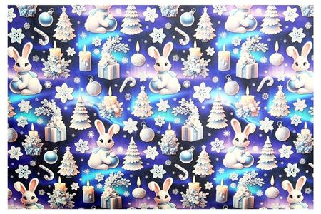 Бумага упаковочная для подарков ArteNuevo, 70 см х 1 м