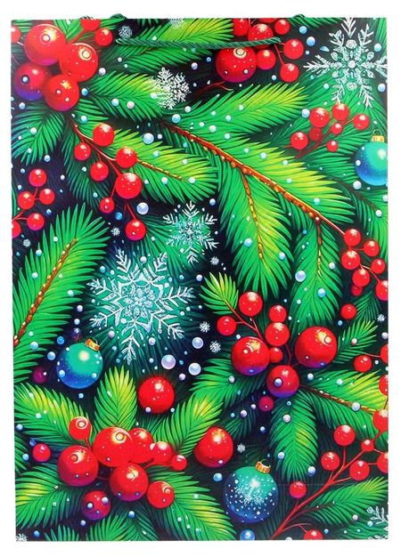 Пакет подарочный ArteNuevo бумажный 33х46х10 см, 1 шт в ассортименте