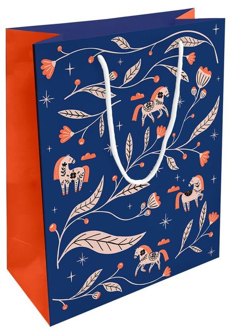 Пакет подарочный Be Smart бумажный Лошади N5, 25х32 см 1 шт в ассортименте