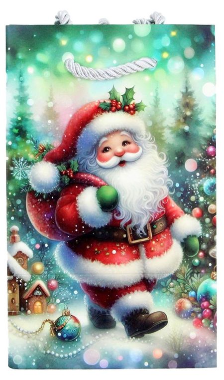 Пакет подарочный ArteNuevo бумажный 11х18х10 см, 1 шт в ассортименте