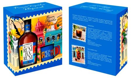 Ром Rumbarum Dark Anejo выдержанный Россия, 0,7 л + кружка