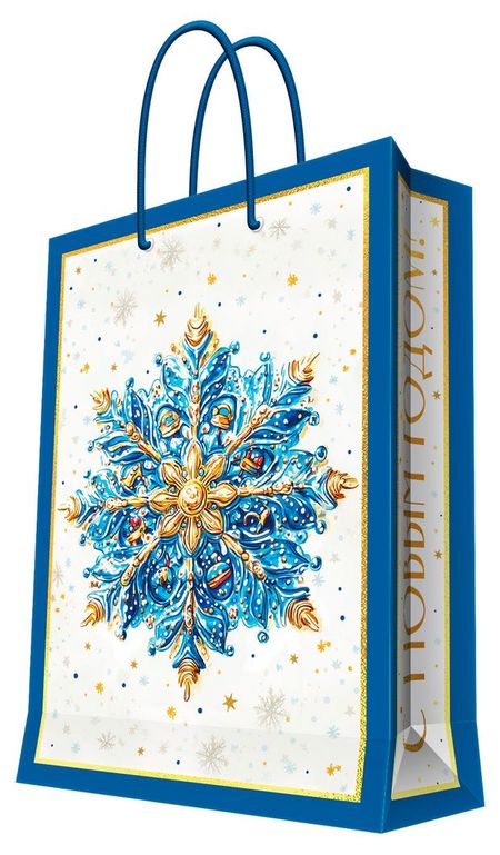 Пакет подарочный Феникс-Презент бумажный 33x46x10 см, 1 шт в ассортименте