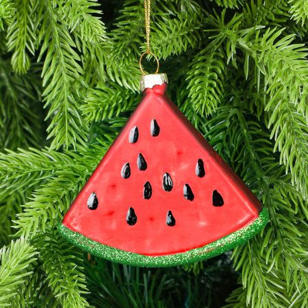 Украшение Yancheng Shiny стеклянное арбуз 2,3x8x8,5 см