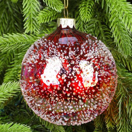 Шар стеклянный Yancheng Shiny разноцветный 10 см