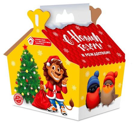 Подарок новогодний сладкий Славянка Левушка детям Зимняя история, 1,5 кг