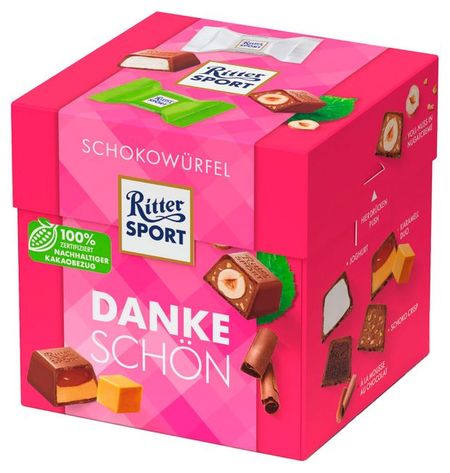 Набор конфет из молочного шоколада Ritter Sport Большое спасибо, 176 г