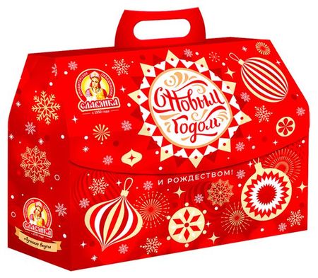Подарок новогодний сладкий Славянка Лучшее от Славянки, 1,7 кг