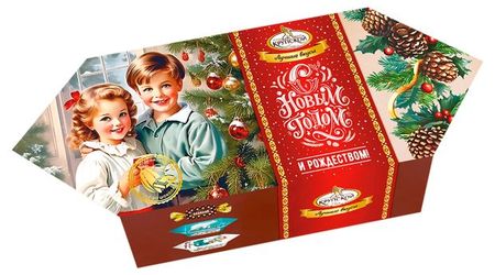 Подарок новогодний сладкий Славянка Лучшее от фабрики Крупской, 215 г