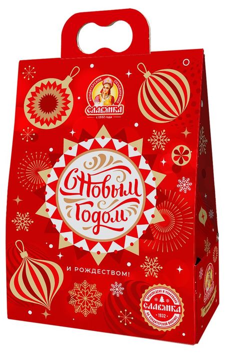 Подарок новогодний сладкий Славянка Лучшее от Славянки, 1 кг