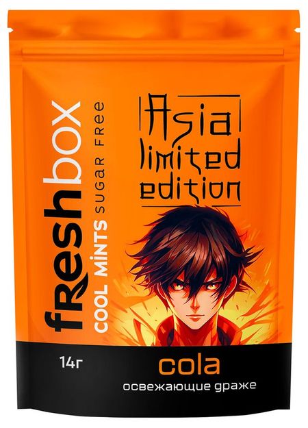 Драже освежающее Freshbox Asia Limited Edition кола Китай, 14 г