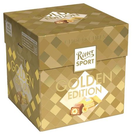 Конфеты из молочного шоколада Ritter Sport Golden Edition, 148 г