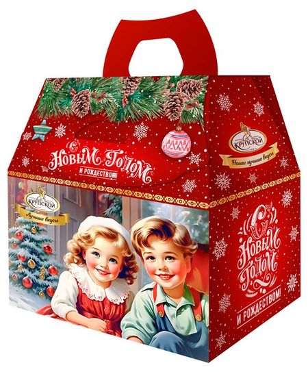 Подарок новогодний сладкий Славянка Лучшее от фабрики Крупской, 1 кг