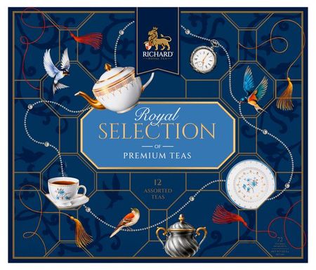 Чайный набор Richard Royal Selection Of Premium Teas ассорти, 72x1,86 г