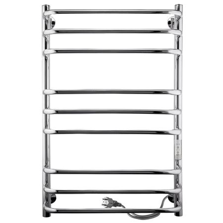 Полотенцесушитель электрический Indigo Brace Lux 700х432 мм 120 Вт с терморегулятором хром