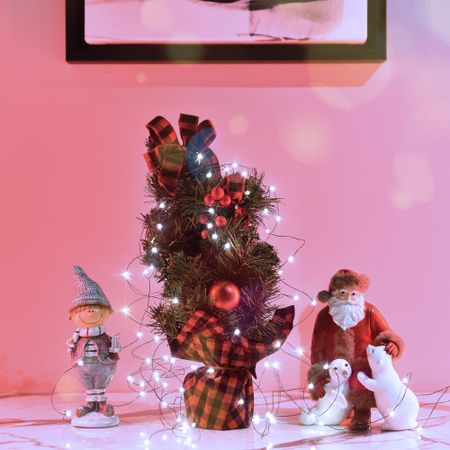 Электрогирлянда новогодняя на батарейках Reason 100 led холодный белый 0,2+10 м