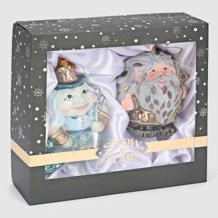 Набор ёлочных игрушек Snow and Stars Водяной и леший 2 шт 3d art роспись ёлочных игрушек дед мороз и снеговик ир 012