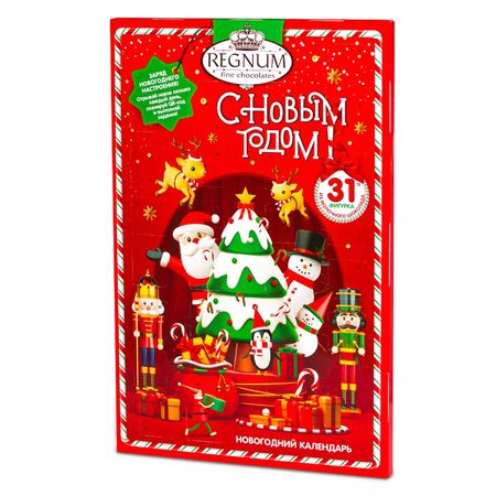 Шоколадный новогодний календарь Сладкая сказка REGNUM молочный, 75 г