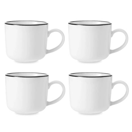 Набор Kitchen Craft Mikasa Limestone из 4 кружек фарфор 360 мл