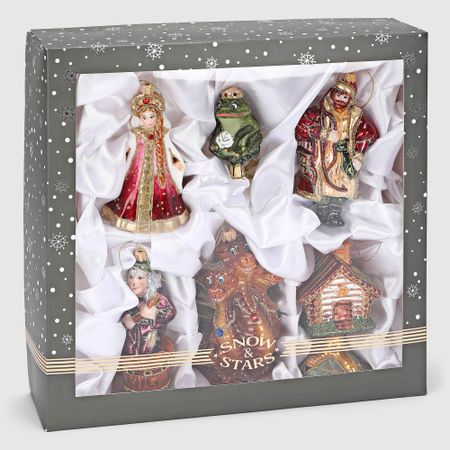 Набор ёлочных игрушек Snow and Stars Царевна-лягушка 6 шт царевна лягушка