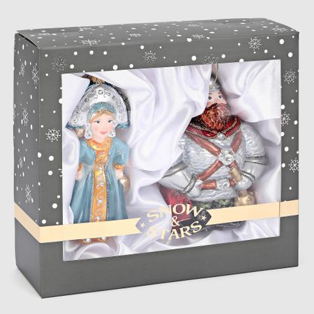 Набор ёлочных игрушек Snow and Stars Царевна и богатырь 2 шт ирина анатольевна котовская царевна несмеяна
