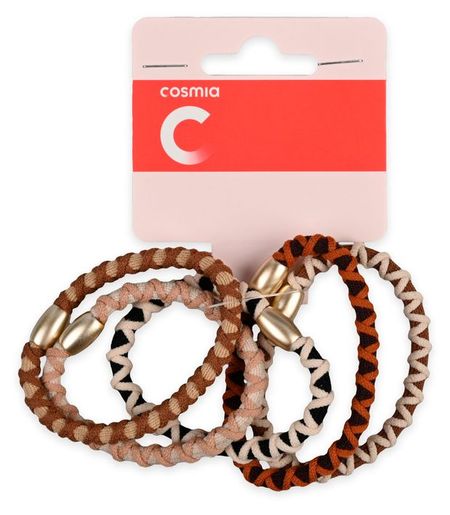 Резинки для волос Cosmia бежевые, 5 шт