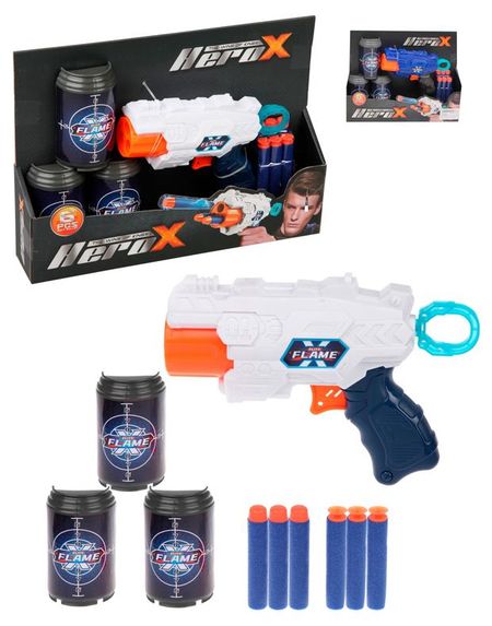 Бластер Наша Игрушка с мягкими пулями, 1 шт в ассортименте