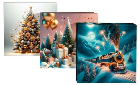 Набор подарочный коробок РутаУпак Новый год микс 3в1, 3 шт