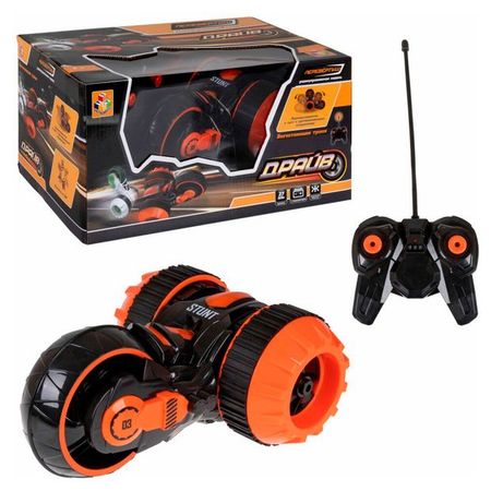 Машина на радиоуправлении 1TOY Перевертыш трюковая трехколесная