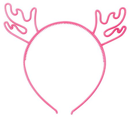 Ободок карнавальный новогодний Partymania Оленьи ушки, 1 шт