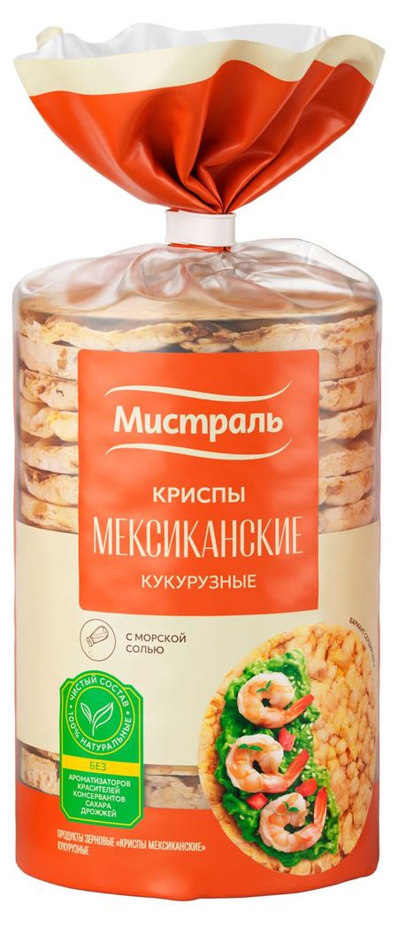 Криспы кукурузные Мистраль Мексиканские, 145 г