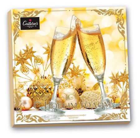 Конфеты шоколадные Couturier Золотые бокалы Ассорти, 360 г