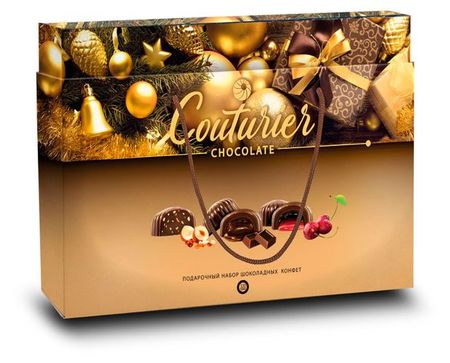 Конфеты шоколадные Couturier Золотая коробка Ассорти, 320 г