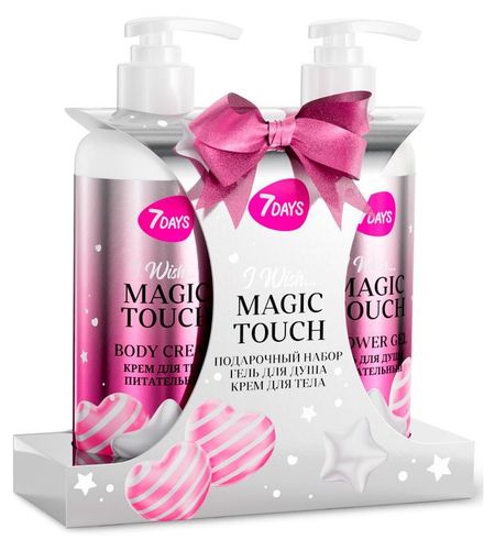 Набор подарочный 7Days Magic Touch, Гель для душа 400 мл + Крем для тела 400 мл