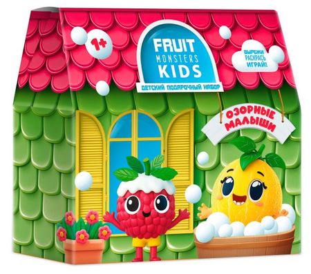 Набор подарочный детский Фрутомонстры Озорные малыши, Шампунь Малина 250 мл + Гель Дыня 250 мл сергей анатольевич гордиенко озорные потешки 3 фгос до